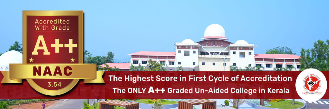 Heighest Score in first cycle of naac accreditation. The only A++ graded unaided college in kerala